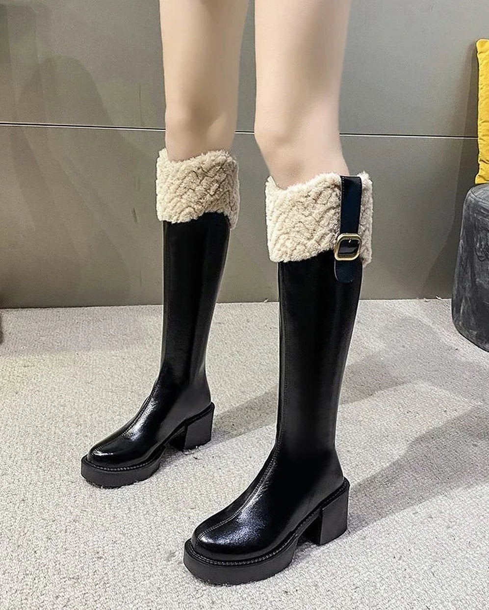 Long padded warm thick soles hundred hundred mid-calf snow boots