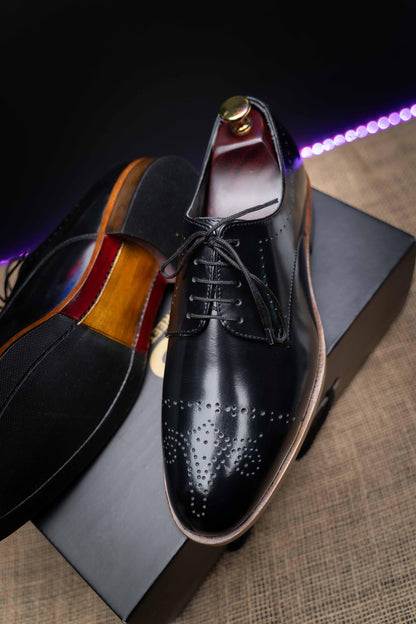 Premium Black Derby Shoes