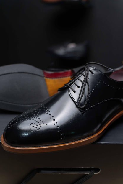 Premium Black Derby Shoes