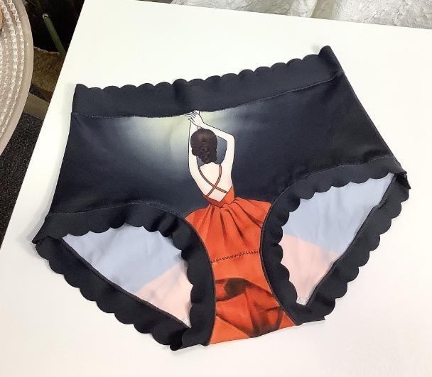 Breathable Patterned Cotton Silk Gynecological Panties