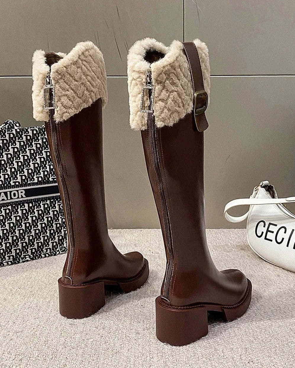 Long padded warm thick soles hundred hundred mid-calf snow boots