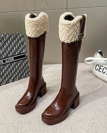 Long padded warm thick soles hundred hundred mid-calf snow boots