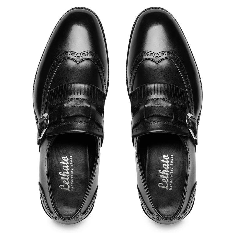 Wingtip Brogue Kiltie Monk Strap