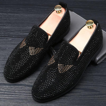 Men's Monster Rhinestone Loafers