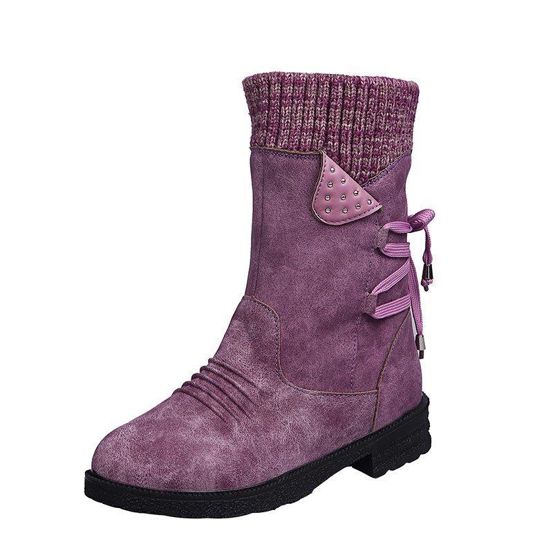 Snowy Waterproof Mid Calf Zipper Boots