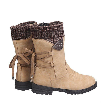 Snowy Waterproof Mid Calf Zipper Boots