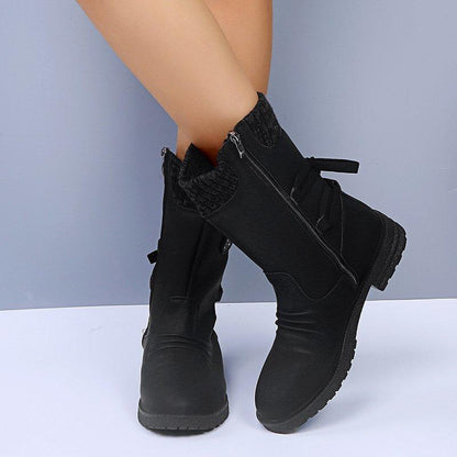 Snowy Waterproof Mid Calf Zipper Boots