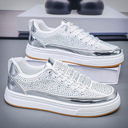 Men's Breathable Diamond Trendy Sneakers