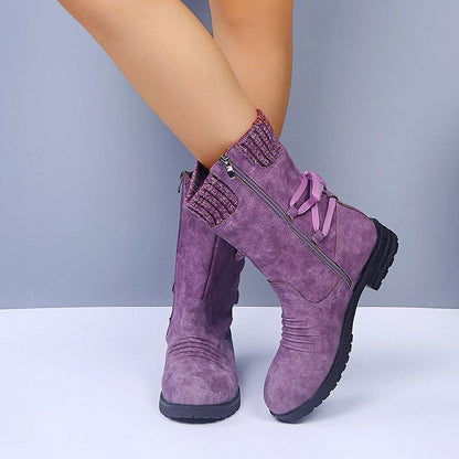 Snowy Waterproof Mid Calf Zipper Boots