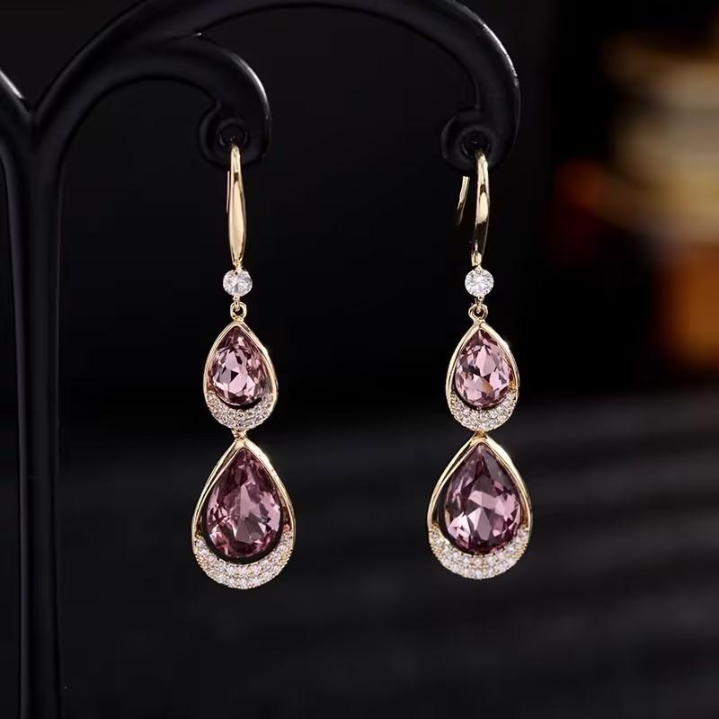 2023 New French Double Diamond Earrings