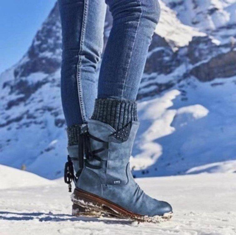 Snowy Waterproof Mid Calf Zipper Boots