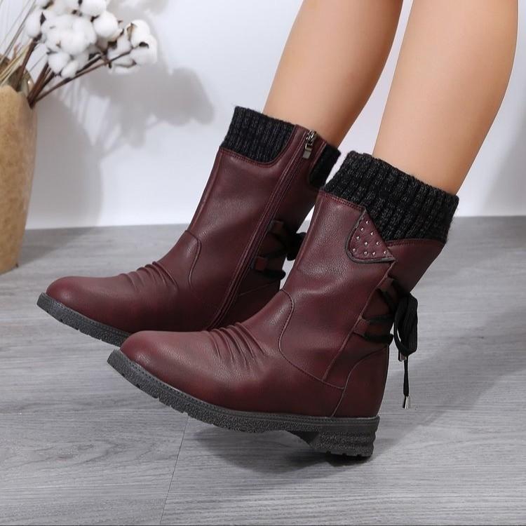 Snowy Waterproof Mid Calf Zipper Boots