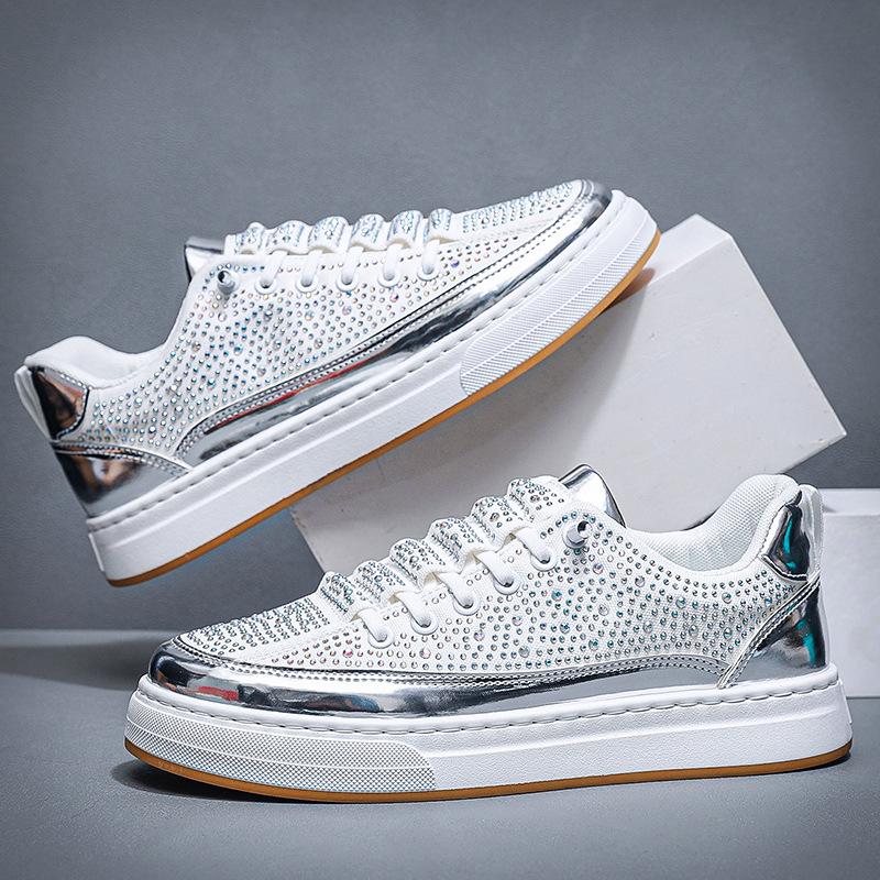 Men's Breathable Diamond Trendy Sneakers