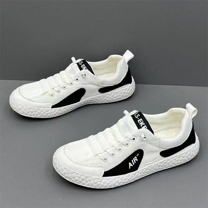 Trendy color-blocked mesh breathable soft-soled sneakers