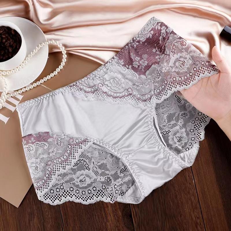 Antibacterial Satin Lace Gynecological Panties