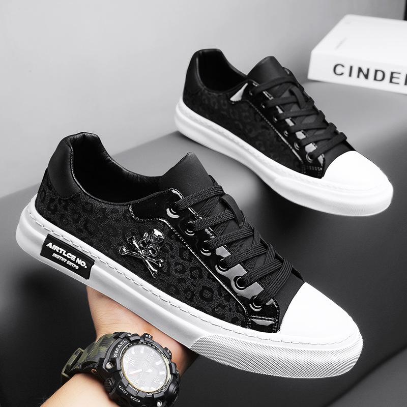 Men's Fashion Diamond Skull Casual Shoes