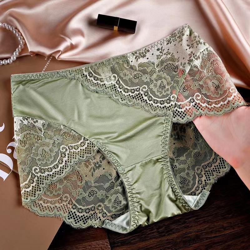 Antibacterial Satin Lace Gynecological Panties