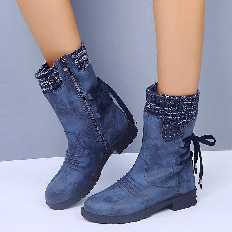 Snowy Waterproof Mid Calf Zipper Boots