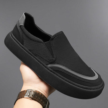 Breathable soft sole anti-odor men's slip-on shoes