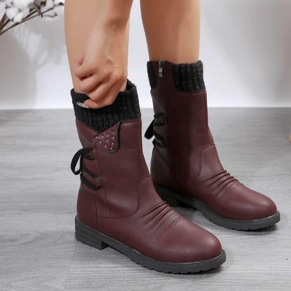 Snowy Waterproof Mid Calf Zipper Boots