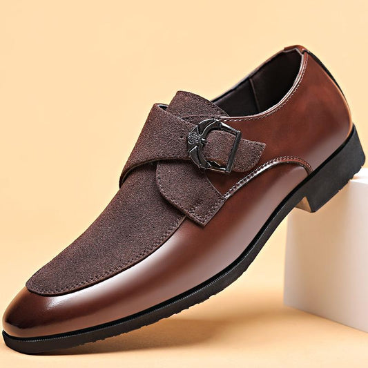 Business Formal Casual Shoes Frosted English Shoes