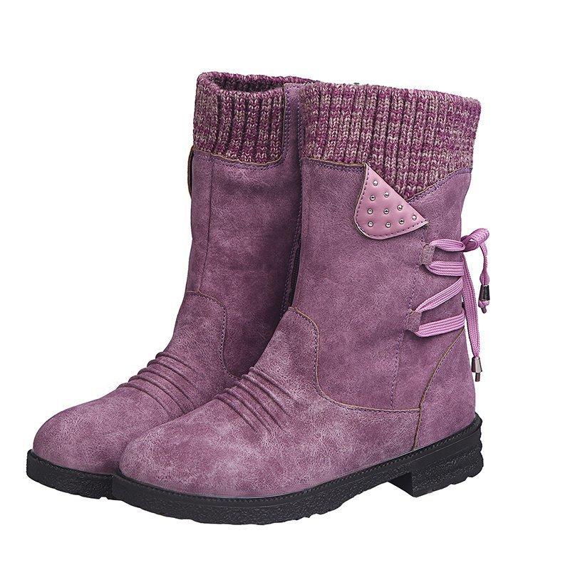 Snowy Waterproof Mid Calf Zipper Boots