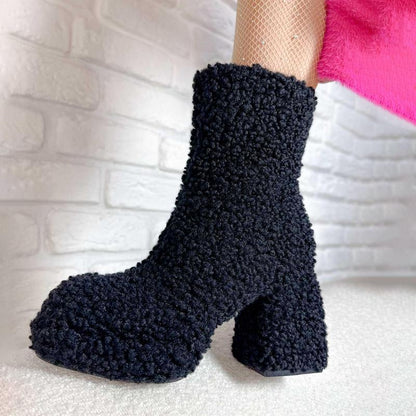 Plush Platform Boots