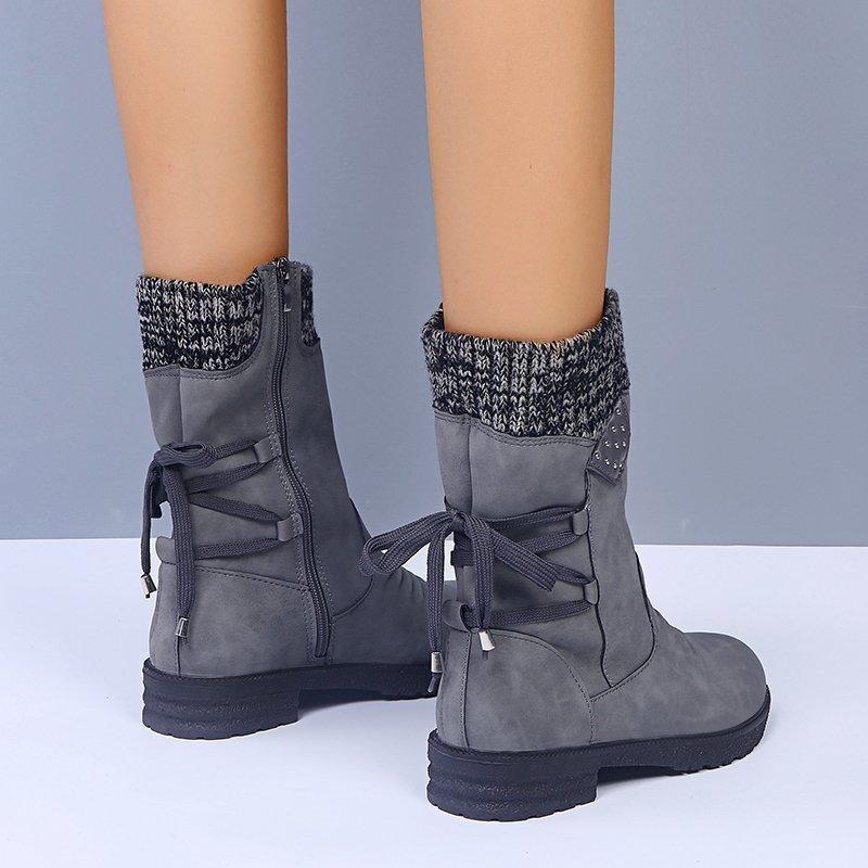 Snowy Waterproof Mid Calf Zipper Boots