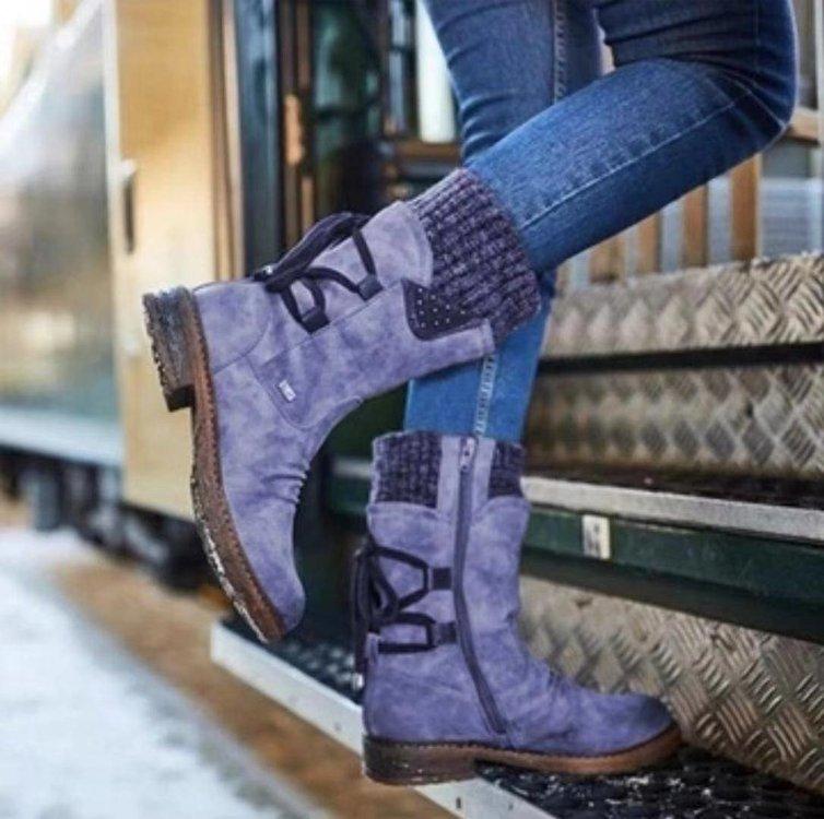 Snowy Waterproof Mid Calf Zipper Boots