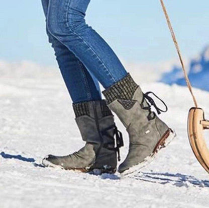 Snowy Waterproof Mid Calf Zipper Boots