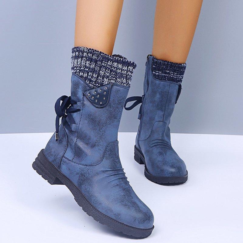 Snowy Waterproof Mid Calf Zipper Boots