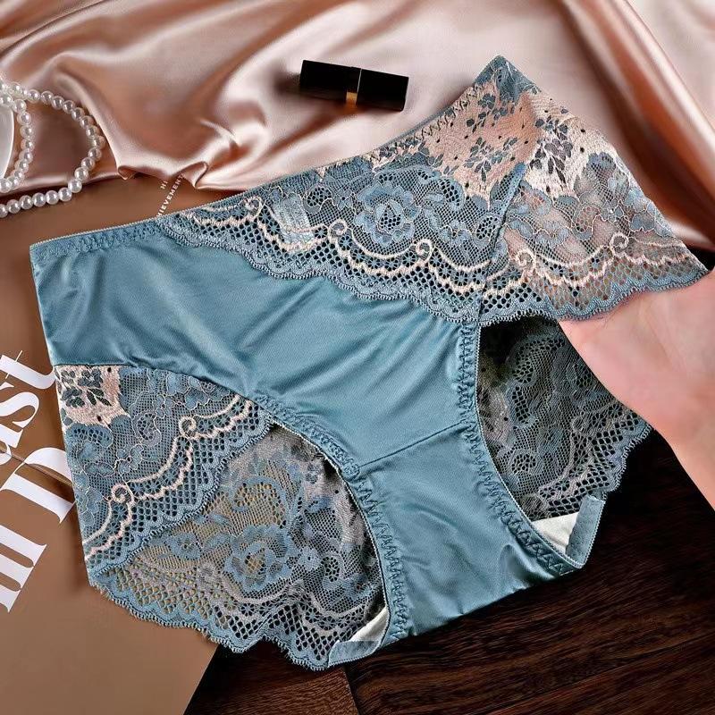 Antibacterial Satin Lace Gynecological Panties