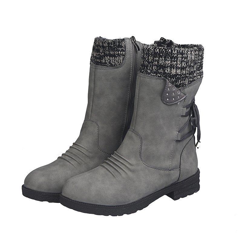 Snowy Waterproof Mid Calf Zipper Boots