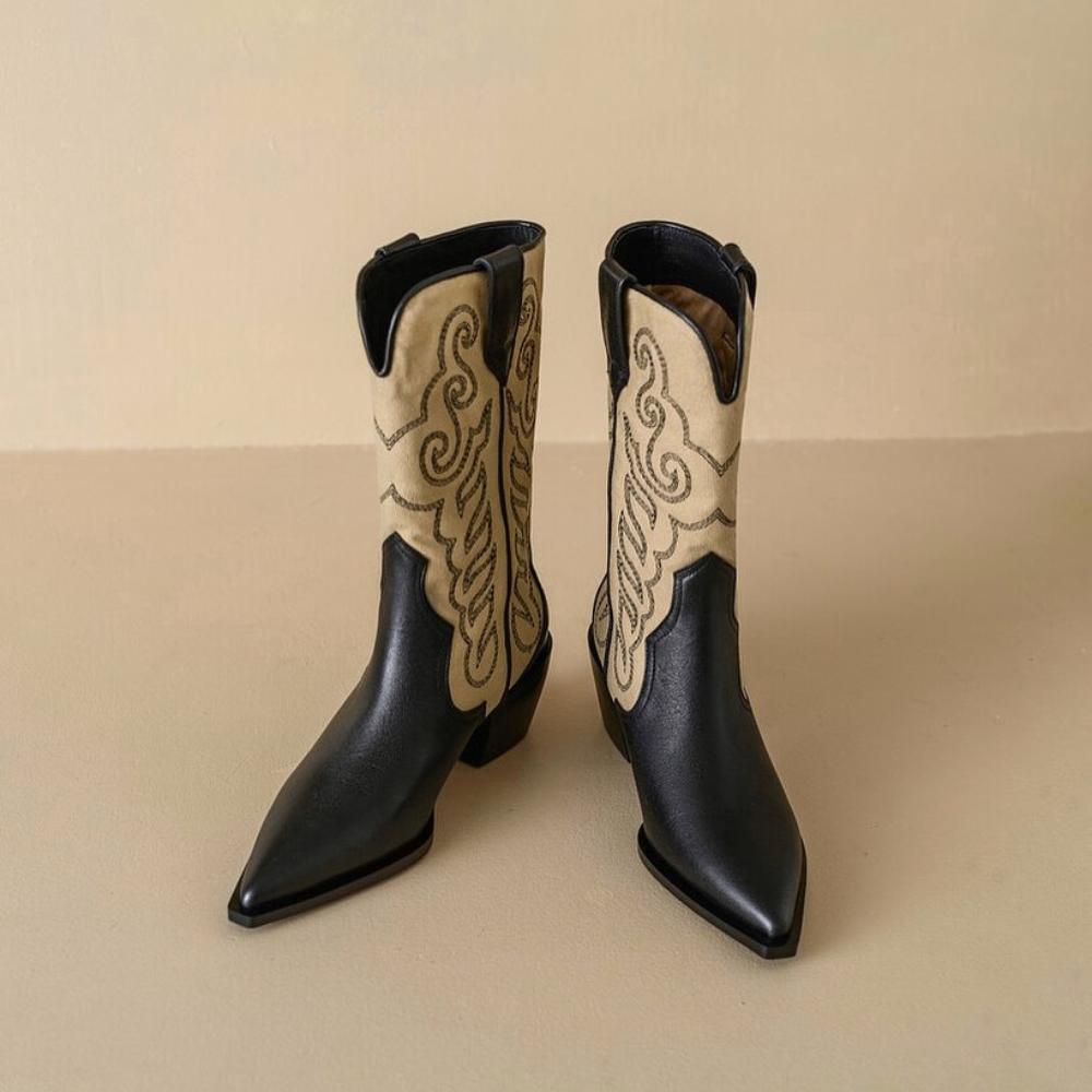 Vintage Long Totem Rider Cowboy Boots