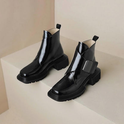 Minimalist Casual Snap Boots <Three Colors>