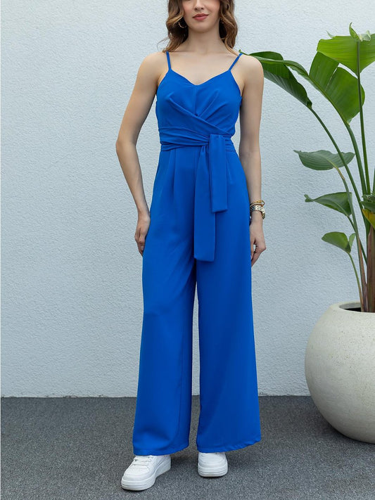 Belted Palazzo Jumpsuit