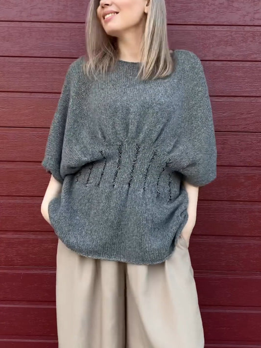 Extravagant Design Knit Sweater