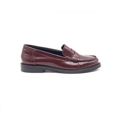 "Elsa" brushed leather loafers