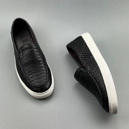 Simple Fish Scale Textured Shoes