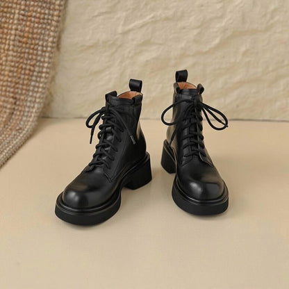 Casual Trend Basic Round Toe Martin Boots<Two Colors>