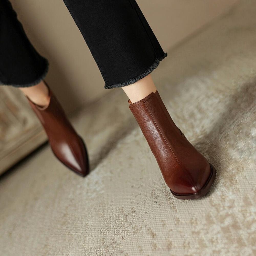 Temperament Pointed Toe Stretch Shoe Top Chelsea