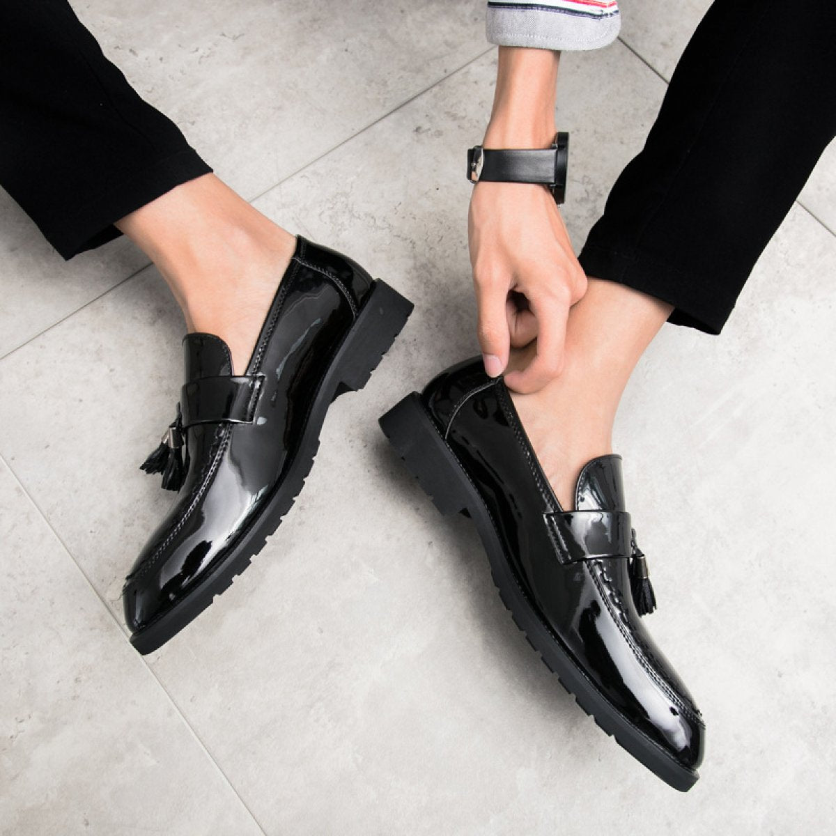 Casual Simple Tassel Loafers