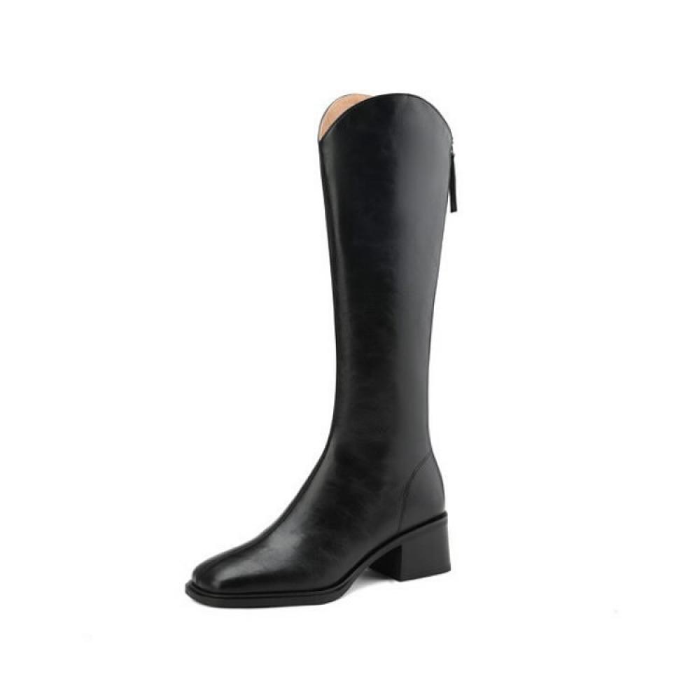 V Mouth French Haute Couture Padded Knee High Boots⏰<Limited Time Offer>