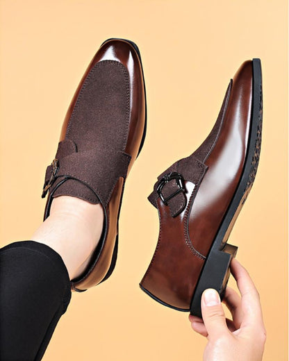 Business Formal Casual Shoes Frosted English Shoes