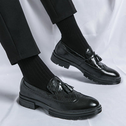 Sculpted Tassel Loafers