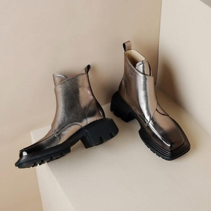 Minimalist Casual Snap Boots <Three Colors>