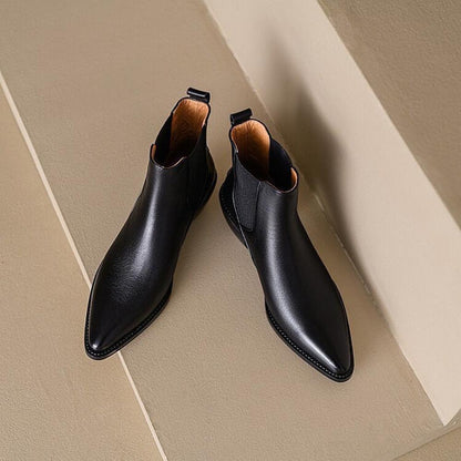 Basic Versatile Two-tone Chelsea Boots