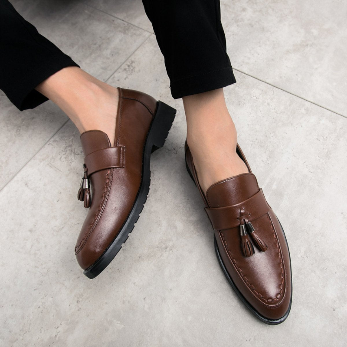 Casual Simple Tassel Loafers