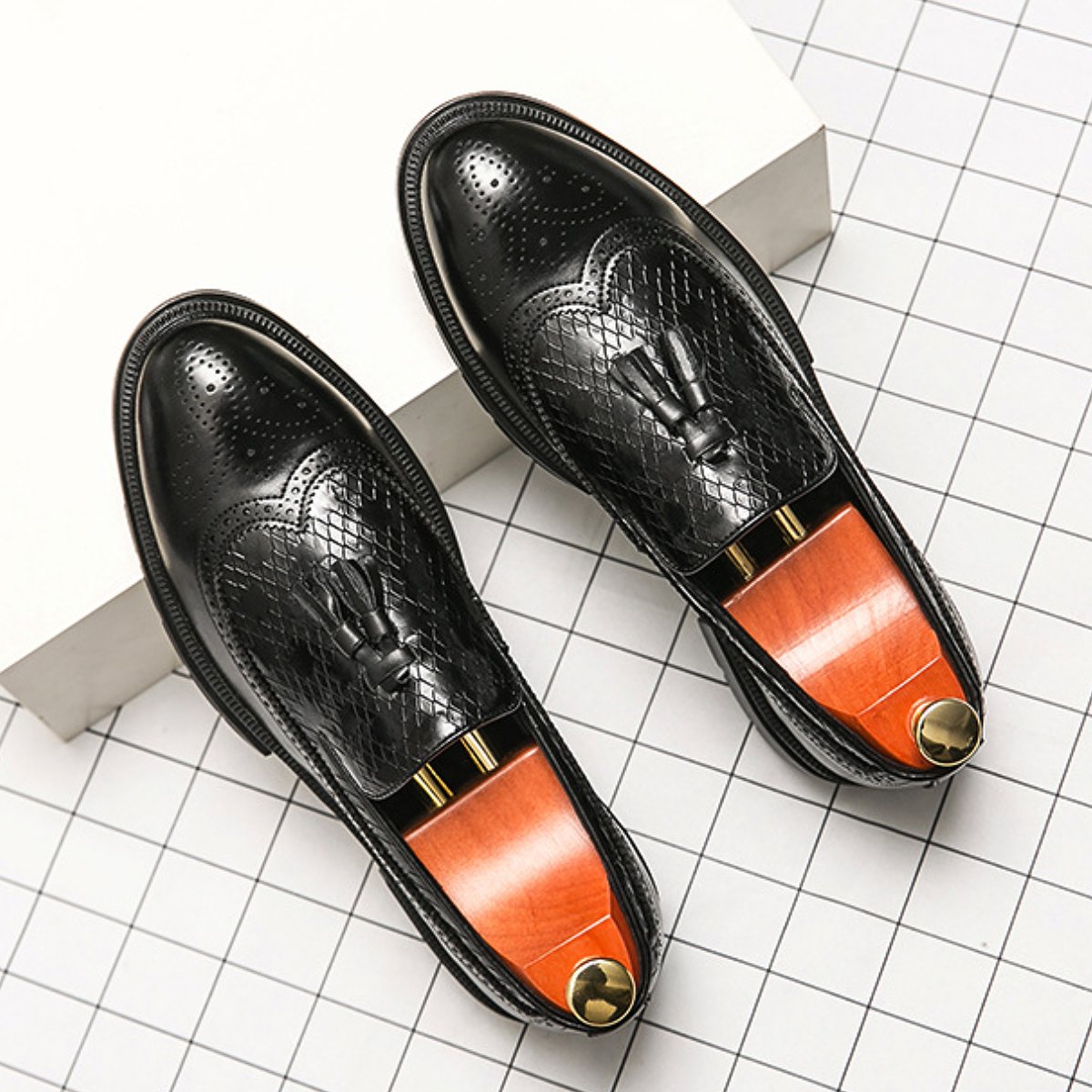 Sculpted Tassel Loafers