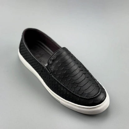 Simple Fish Scale Textured Shoes